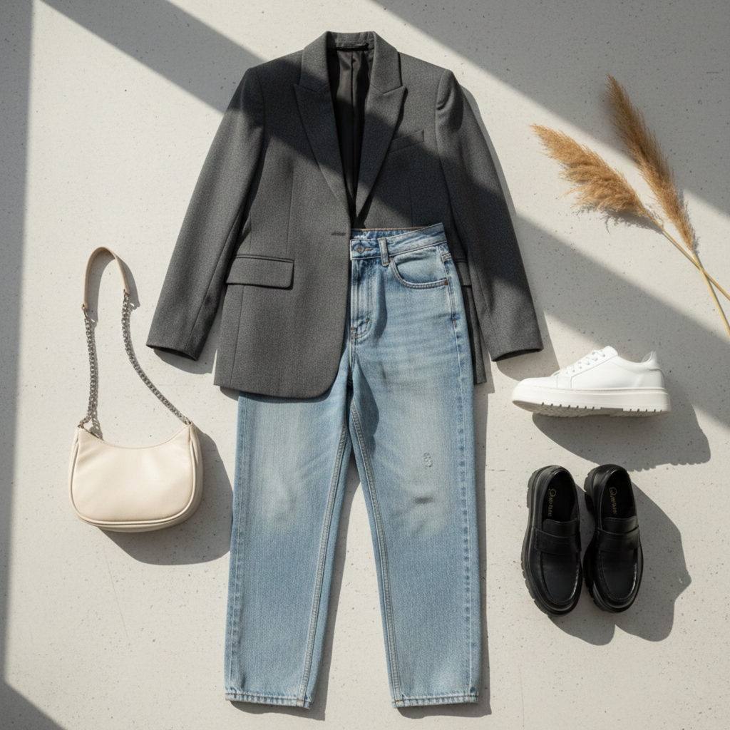 Outfit planner guide for Gen Z fashion trends including Y2K, quiet luxury, and thrift styling